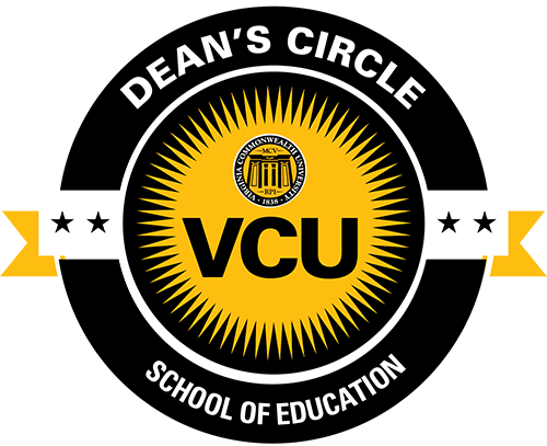 The logo of the School of Education's Dean's Circle. The words 