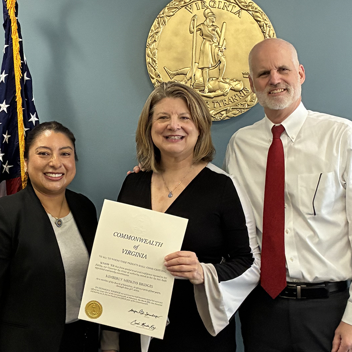 Kim Bridges, Ph.D., appointed to Virginia Board of Education