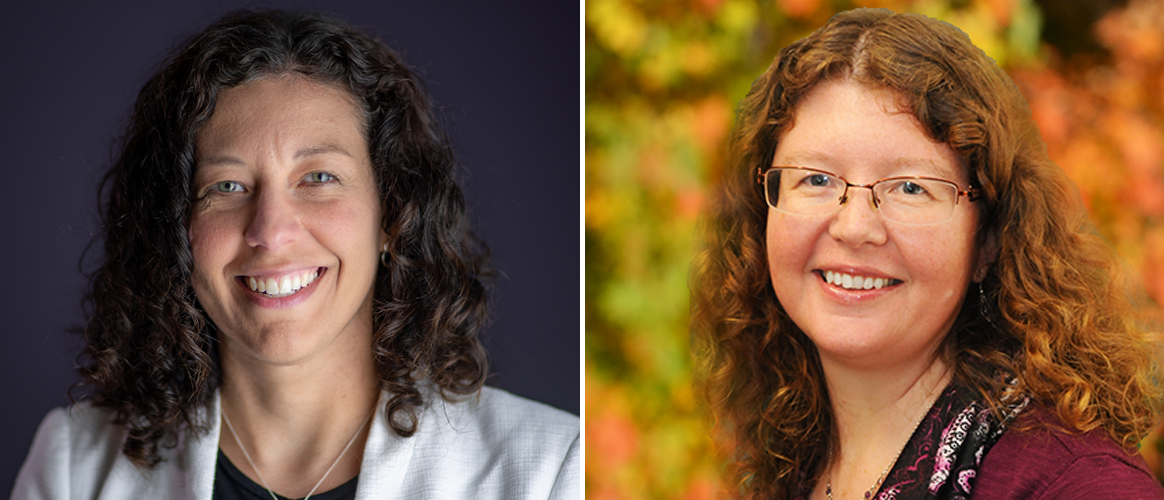 Headshots of Dr. Adria Hoffman and Dr. Christine Spence of the VCU School of Education.