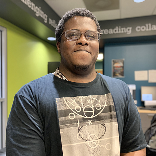 Photo of Isaiah Young, Spring 2021 graduate of the ACE-IT in College program at the VCU School of Education.
