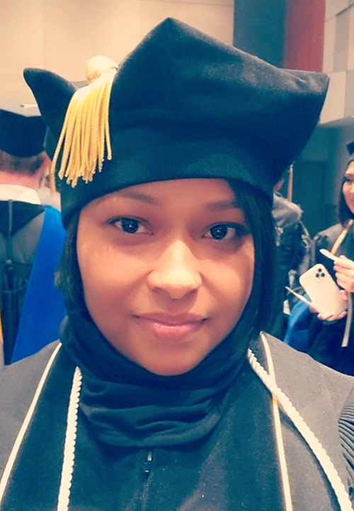 Marquita Sea at VCU Commencement at the Richmond Convention Center on May 14, 2022.