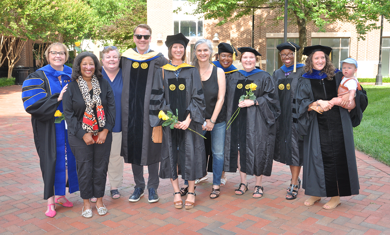 The attendees at the SPED Graduation Ceremony in Oliver Hall Courtyard on June 18, 2021.